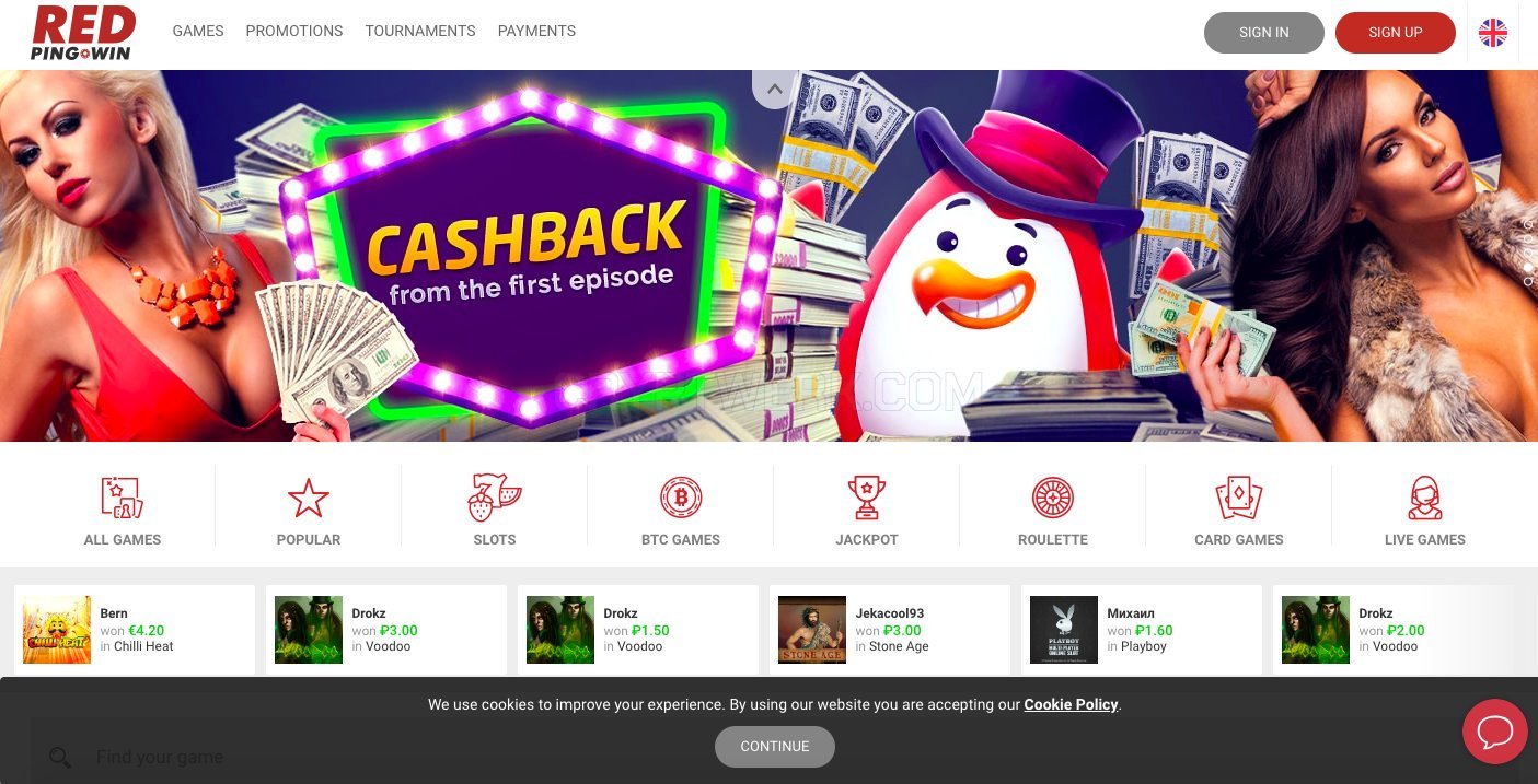 RedPing Win Casino Free Spins in Australia